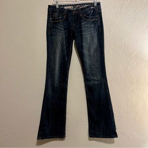 Womens Miss Me Jeans Style Modelo Bootcut Wash Dark Size 27